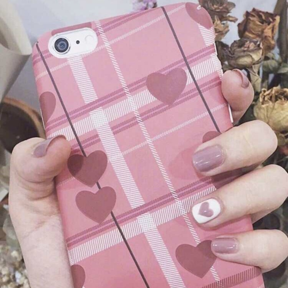 Square Press-on Glue-on Fake Nail Pink White False